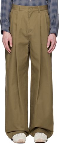 System SSENSE Exclusive Brown Twill Trousers