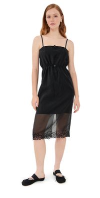 Cecilie Bahnsen Liquid Myrtia Barr Dress Black 10