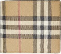 Burberry Beige Check Wallet