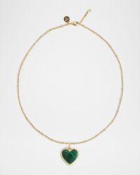 Heart Stone Pendant Necklace