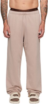 SKIMS Taupe Terry Classic Straight Leg Sweatpants