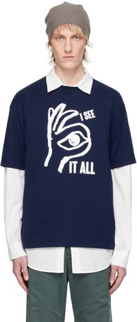UNDERCOVER Navy Graphic T-Shirt