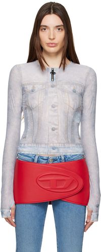Diesel T-shirt à manches longues Clau bleu