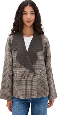 Favorite Daughter The Cameron Coat Dorset Plaid M