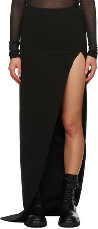 Ann Demeulemeester Black Janita Maxi Skirt