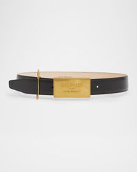 Calfskin Leather Belt W/ Safety Pin