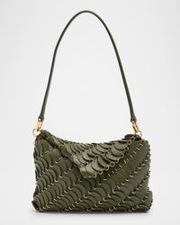 Sac a Main Leather Disc Shoulder Bag