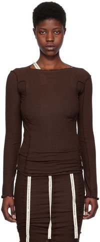 Baserange Brown Omata Long Sleeve T-Shirt