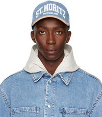 Bally Casquette 'St. Moritz' bleu et brun clair