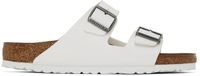 Birkenstock White Regular Arizona Sandals