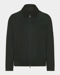 Men's Suede Blouson Jacket