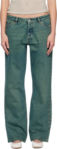Paloma Wool Green Crowd Jeans