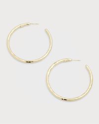 Large Hoop Earrings in 18K Gold