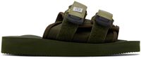 SUICOKE Khaki MOTO-Cab Sandals