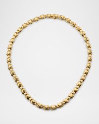 Estate Tiffany & Co. 18K Yellow Gold X Necklace