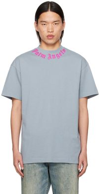 Palm Angels T-shirt gris à logo imprimé
