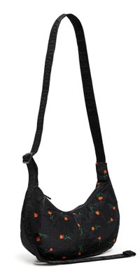 BAGGU Small Nylon Crescent Bag Painted Wildflower Painted Wildflower One Size