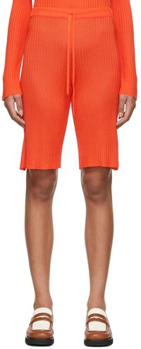 Marques Almeida SSENSE Exclusive Orange Viscose Shorts