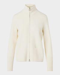 Cashmere Pique Knit Cardigan Sweater