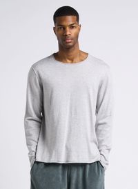 Hartford - Pull col rond en coton et cachemire - Taille XL - Argent