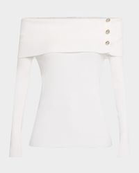 The Imani Ribbed Off-Shoulder Sweater