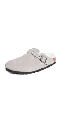 Birkenstock Boston Shearling Clogs Stone Coin 41
