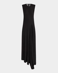 Sleeveless Asymmetric Maxi Dress