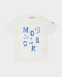Boy's Scattered Block Letter Logo-Print T-Shirt, Size 12-14