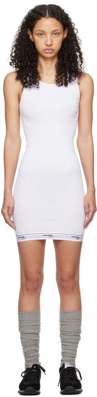 HommeGirls White Scoop Neck Minidress