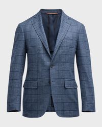 Men's Large Plaid Sport Coat