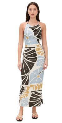 SIR. Lola Pleated Dress Fiorello Verde 3