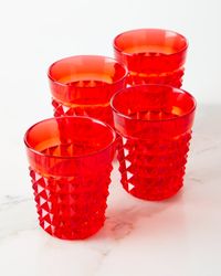 Palazzo Red Tumblers, Set of 4