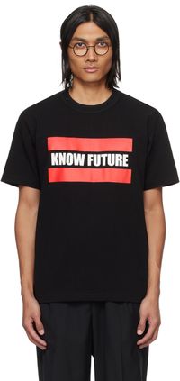 sacai Black 'Know Future' T-Shirt