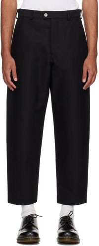 Kenzo Black Kenzo Paris Tapered Straight Trousers