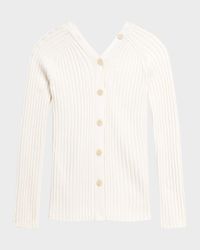 Buttoned Wool-Blend Cardigan