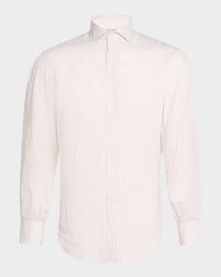 Men's Printed Linen Sport Shirt