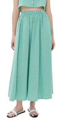 LE BOP Martha Skirt Black Gingham L