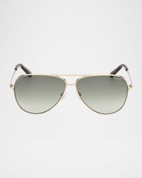 Metal Aviator Sunglasses