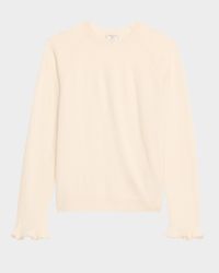 Bead-Trim Cashmere Sweater