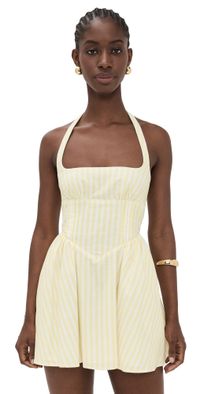 Seven Wonders Calianna Mini Dress Lemon Stripe L