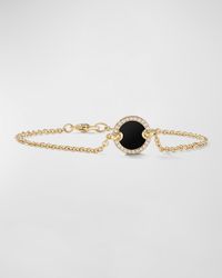 DY Elements Chain Bracelet with Gemstone and Diamonds in 18K Gold, 11mm