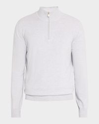 Men's Cashmere Half-Zip Sweater