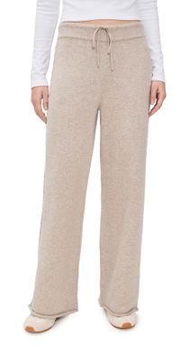 Splendid Jet Set Sweater Pants Cappuccino Heather S