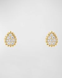 Serpent Boheme 18K Yellow Gold Small Diamond Stud Earrings