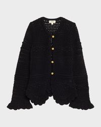 Kiva Ruffled Knit Cardigan