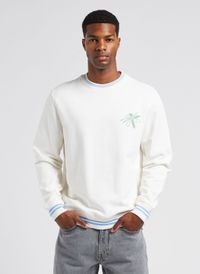 Paul Smith - Sweatshirt col rond en coton - Taille XL - Blanc