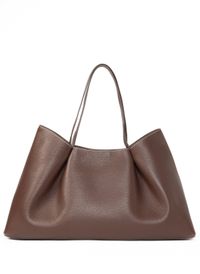 Elleme - Sac cabas dimple en cuir - Taille Unique - Marron