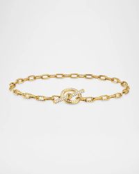 Madison Chain Bracelet in 18K Gold with Diamonds, 3mm