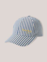 Cyrillus - Casquette rayée - Taille 57cm - Bleu