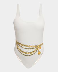 Treasure Print One-Piece Swimsuit